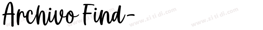 Archivo Find字体转换